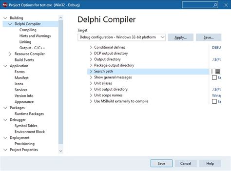 how to add a search path to delphi ide